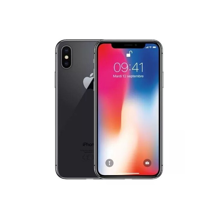 Housse-coque PERSONNALISÉE silicone iPhone X noir