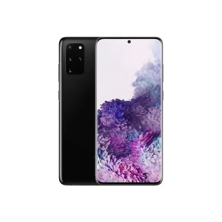 Housse-coque PERSONNALISÉE silicone Galaxy S20 Plus G985/G986 noir