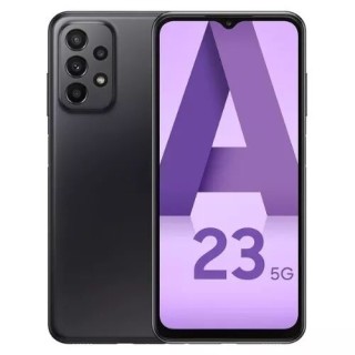 Housse-coque PERSONNALISÉE silicone Galaxy A23 5G A236 noir