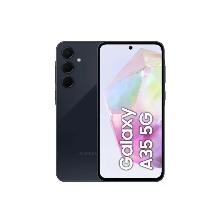 Housse-coque PERSONNALISÉE silicone Galaxy A35 5G A356 noir