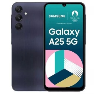 Housse-coque PERSONNALISÉE silicone Galaxy A25 5G A256 noir