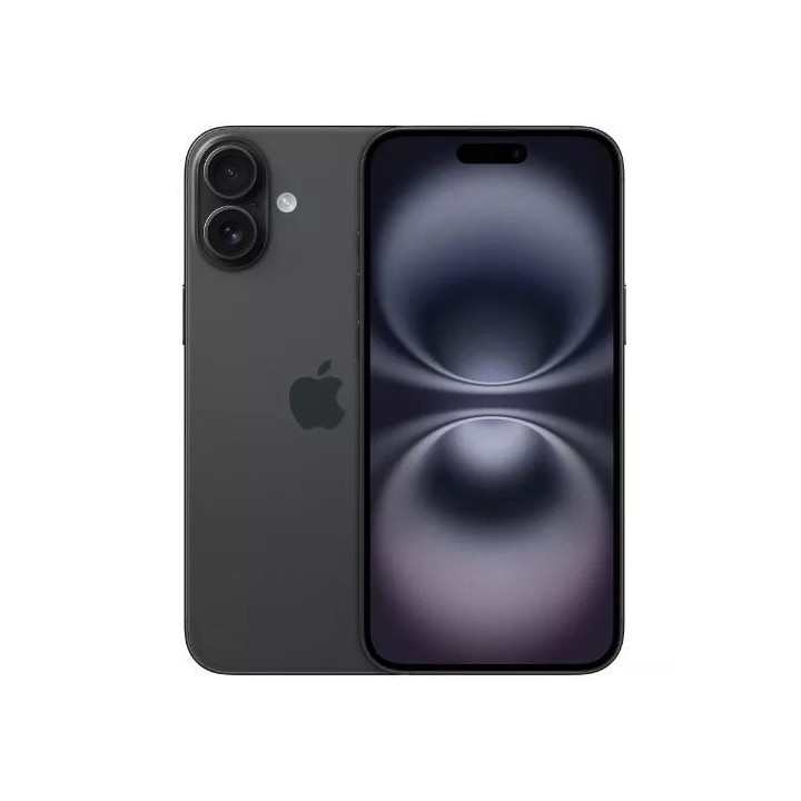 Housse-coque PERSONNALISÉE silicone iPhone 16 noir