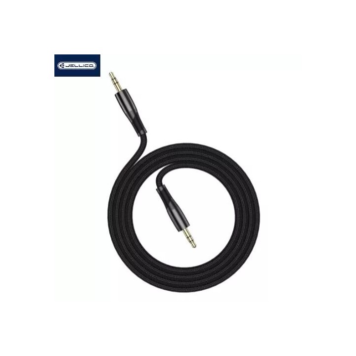 Cable Audio Jack vers Jack (3.5mm) 1.2 mètres JELLICO B21 noir