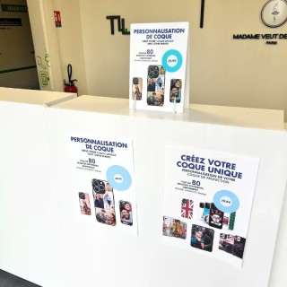 Kit de PLV pour housse-coque personnalisée