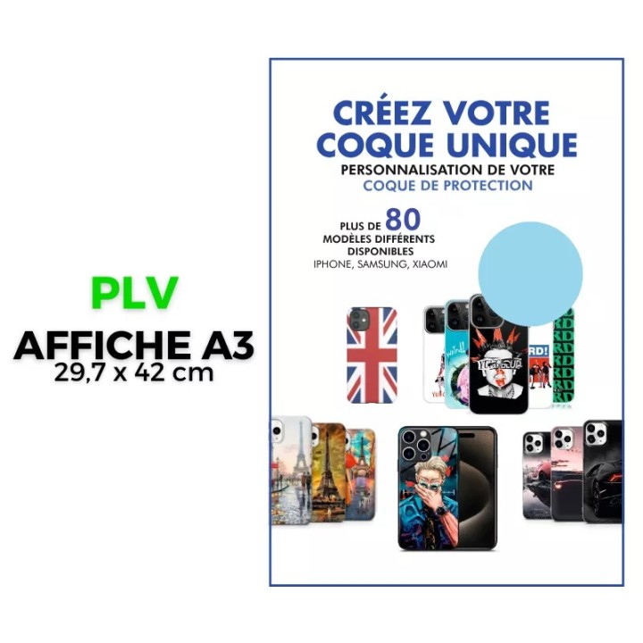 Kit de PLV pour housse-coque personnalisée