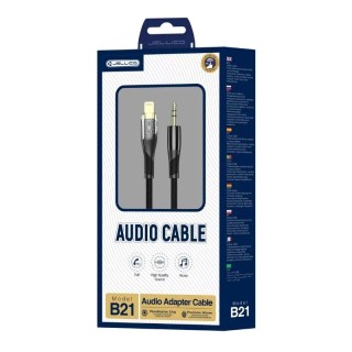 Cable Audio Lightning vers Jack (3.5mm) 1.2 mètres JELLICO B21 noir