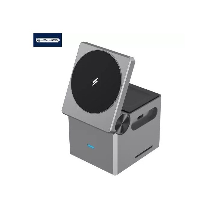 Station de charge sans fil 3 en 1 pour smartphone / écouteurs / montres JELLICO W16 noir
