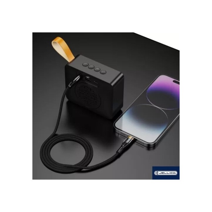 Cable Audio Lightning vers Jack (3.5mm) 1.2 mètres JELLICO B21 noir