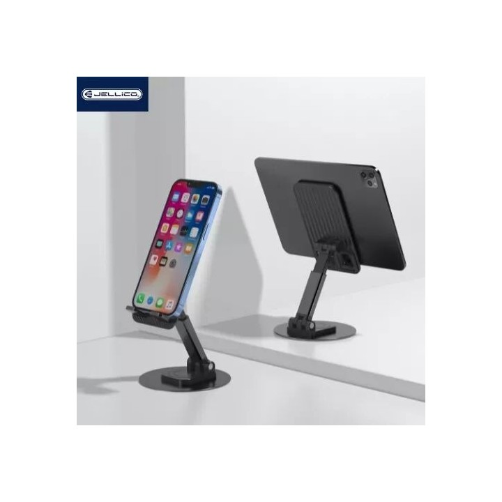 Support smartphone et tablette de bureau axe 360° JELLICO PH27 noir