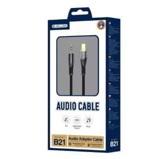 Cable Audio Usb-C/Type C vers Jack (3.5mm) 1.2 mètres JELLICO B21 noir