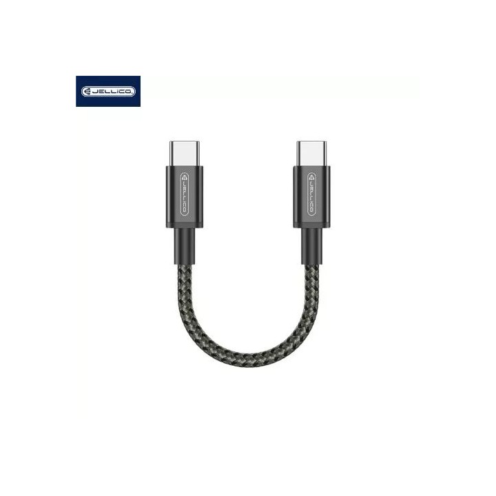 Cable Usb-C/Type C vers Lightning (3.1A) 0.3 mètre JELLICO B28 noir