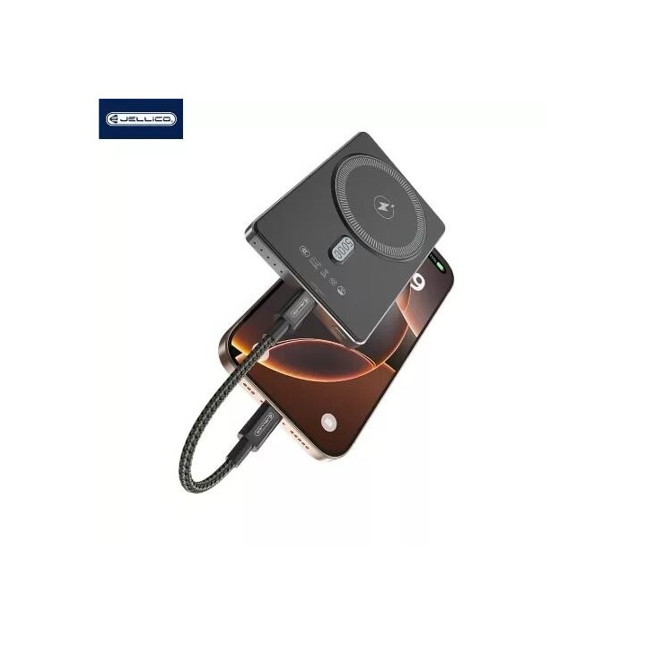Cable Usb-C/Type C vers Lightning (3.1A) 0.3 mètre JELLICO B28 noir