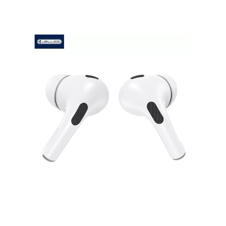 Ecouteurs sans fil bluetooth avec écran tactile JELLICO AirBlue Pro 3 blanc