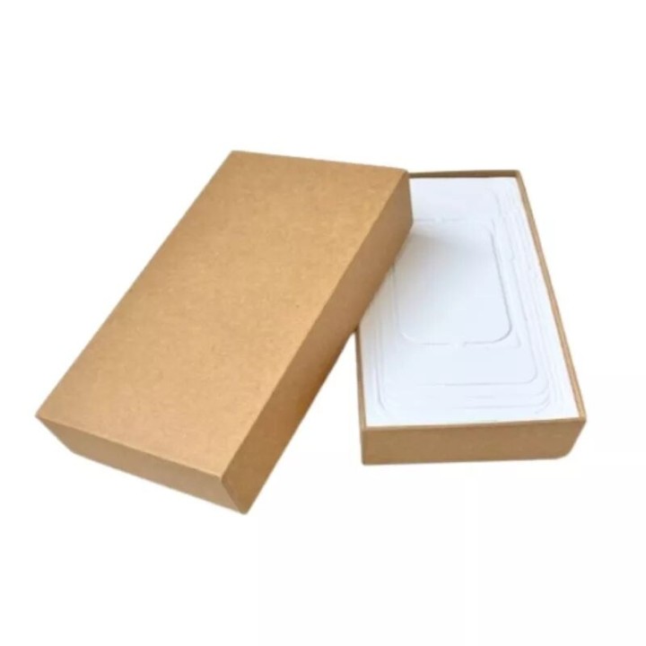 Boite Kraft "SLIM" pour smartphone reconditionné- Haute Qualité avec Mousse Ajustable