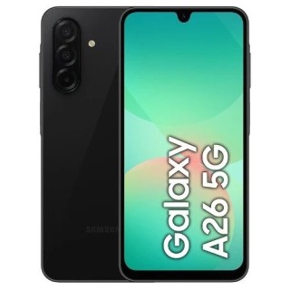 Housse-coque PERSONNALISÉE silicone Galaxy A26 4G/5G A265/A266 noir