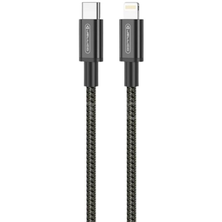 Cable Usb-C/Type C vers Lightning (3.1A) 1 mètre JELLICO B28 noir