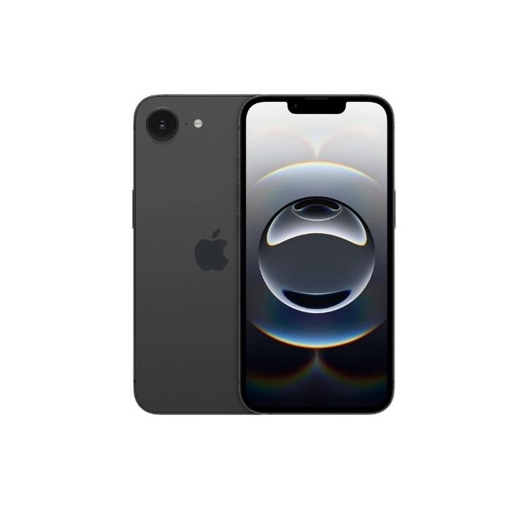 Housse-coque PERSONNALISÉE silicone iPhone 17e - iPhone 16e noir