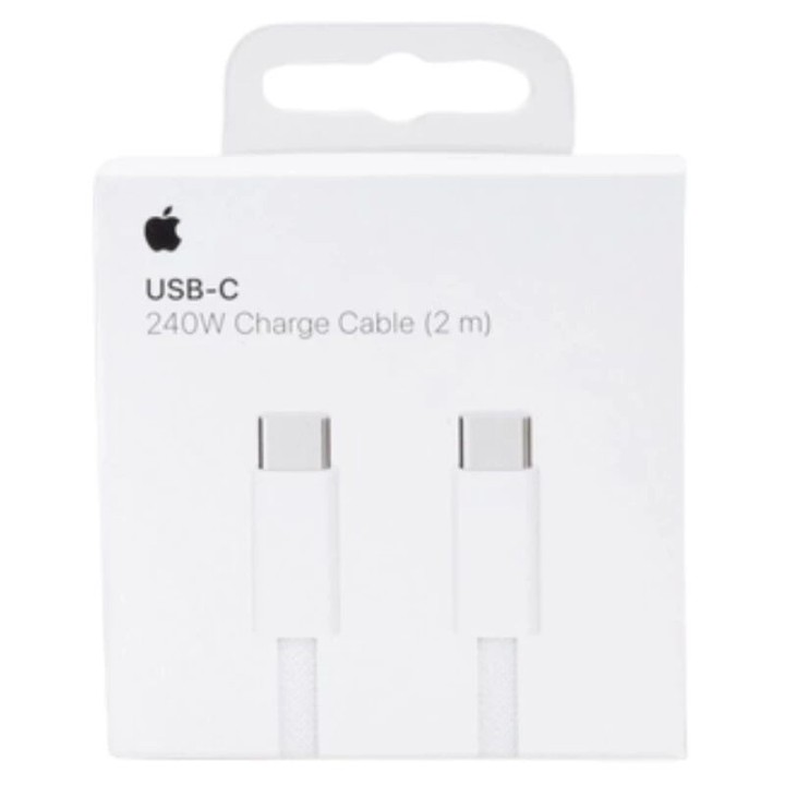 Cable Usb-C vers Usb-C 240W ORIGINAL Apple iPhone 2 mètres MYQT3ZM/A blanc