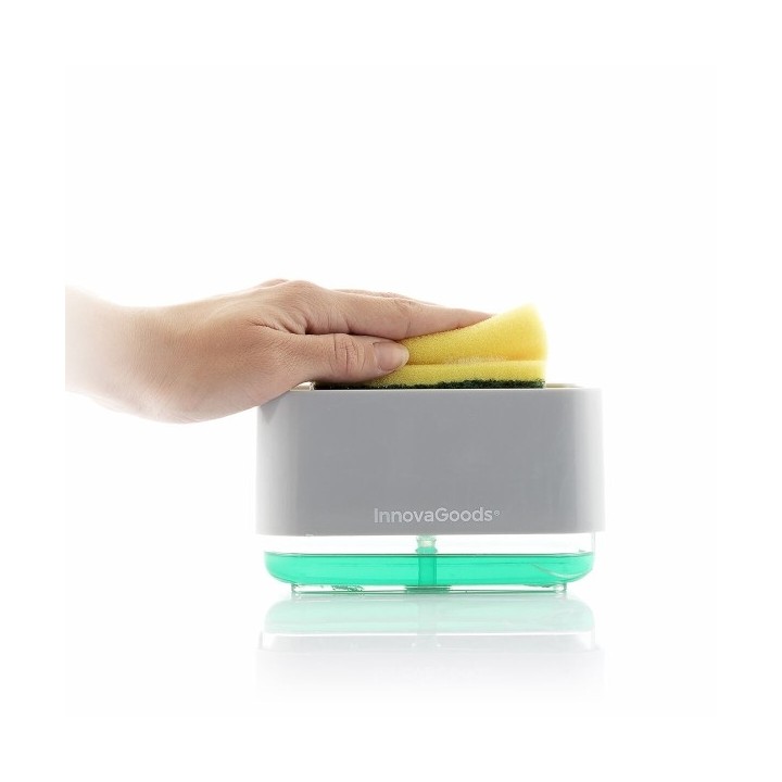 Distributeur de Liquide Vaisselle2 en 1 Pushoap InnovaGoods