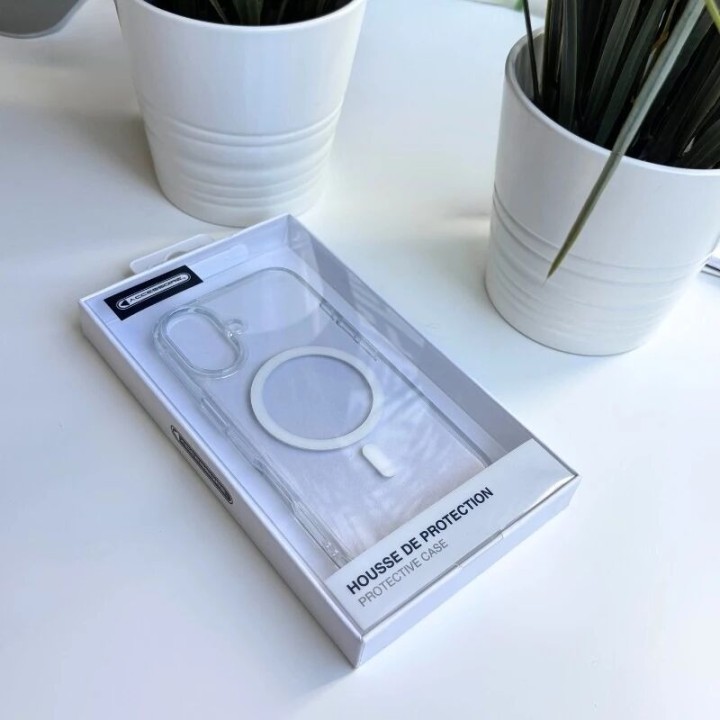 Coque CLEAR MAG Pro iPhone 16 Plus transparent