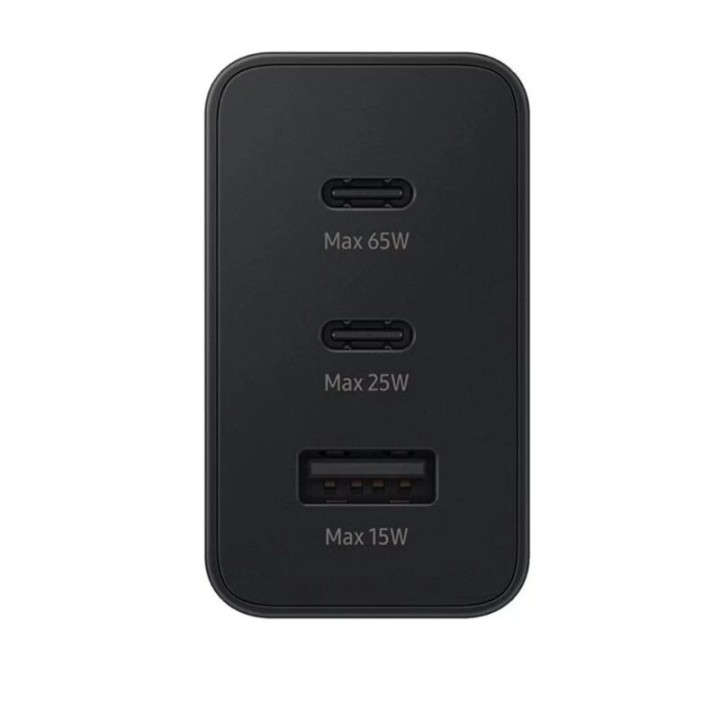 Adaptateur secteur USB-C "Trio" ORIGINAL Samsung 65W EP-T6530NBEGEU noir