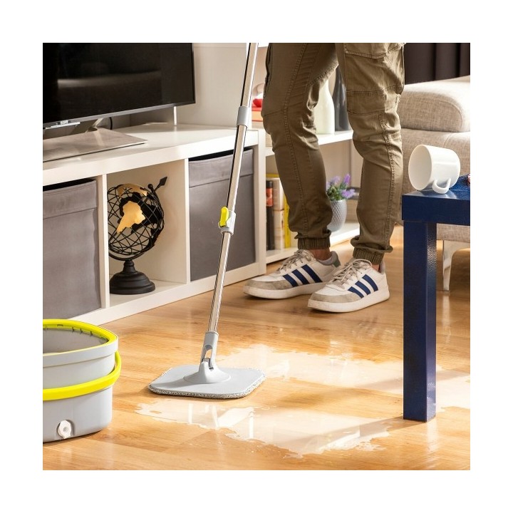 Serpillère Rotative Autonettoyante et Seau Séparateur Selimop InnovaGoods