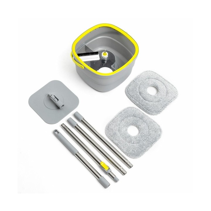 Serpillère Rotative Autonettoyante et Seau Séparateur Selimop InnovaGoods