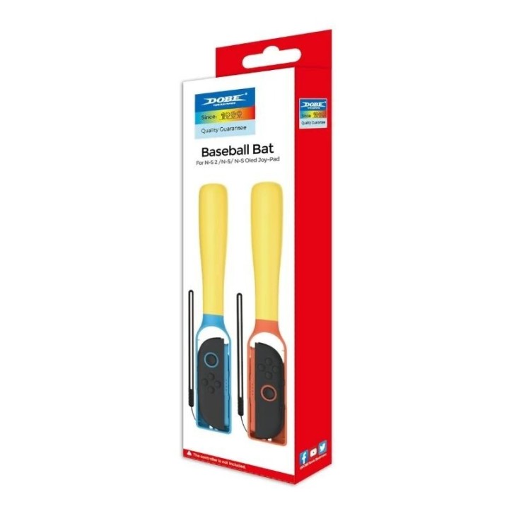 Batte de baseball pour Nintendo Switch 2 DOBE TNS-5102 orange/bleu
