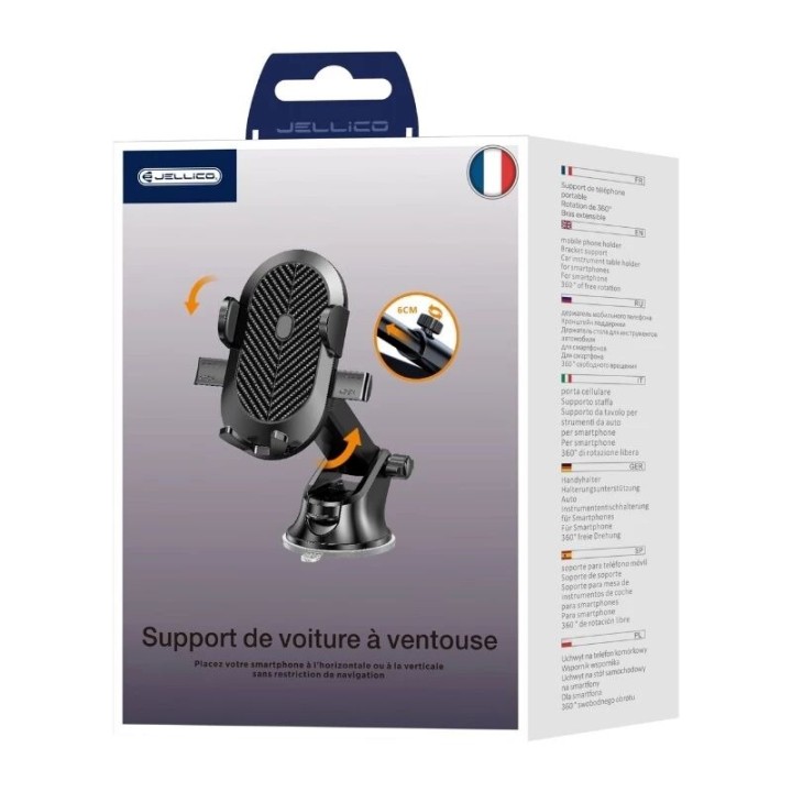 Support voiture JELLICO PH9 noir