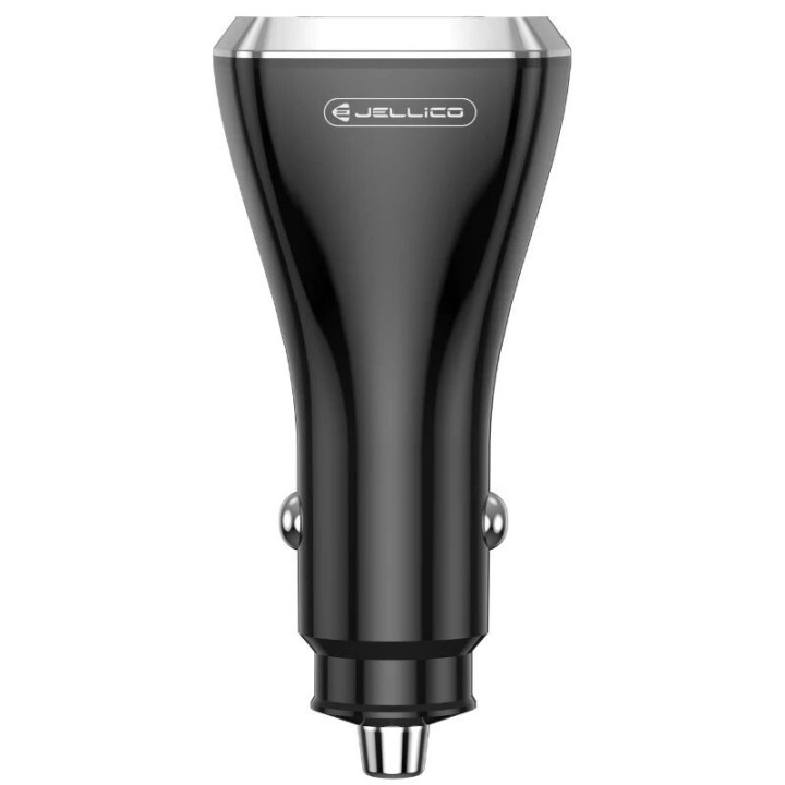 Chargeur voiture triple port 2X USB-C + 1X USB (85.5W) JELLICO F15 noir