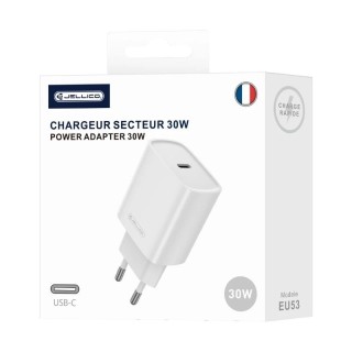 Adaptateur secteur Usb-C (30W) JELLICO EU53 blanc
