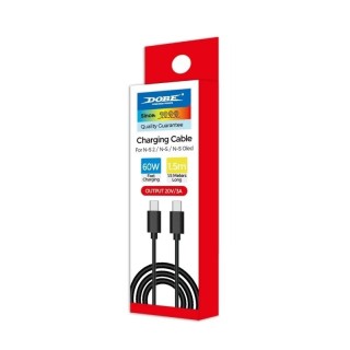 Cable de charge USB-C vers USB-C pour Nintendo Switch 2 / PlayStation 5 et autres DOBE TNS-5166 noir