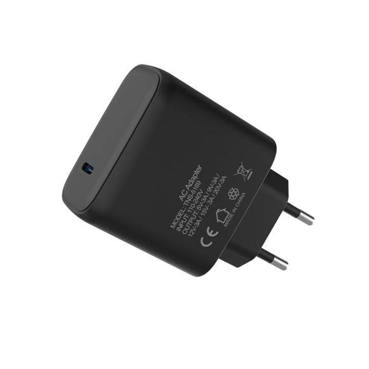 Adaptateur secteur Usb-C/Type C avec cable Usb-C/Type C pour Nintendo Switch / Nintendo Switch 2 et autres DOBE TNS-5169 noir