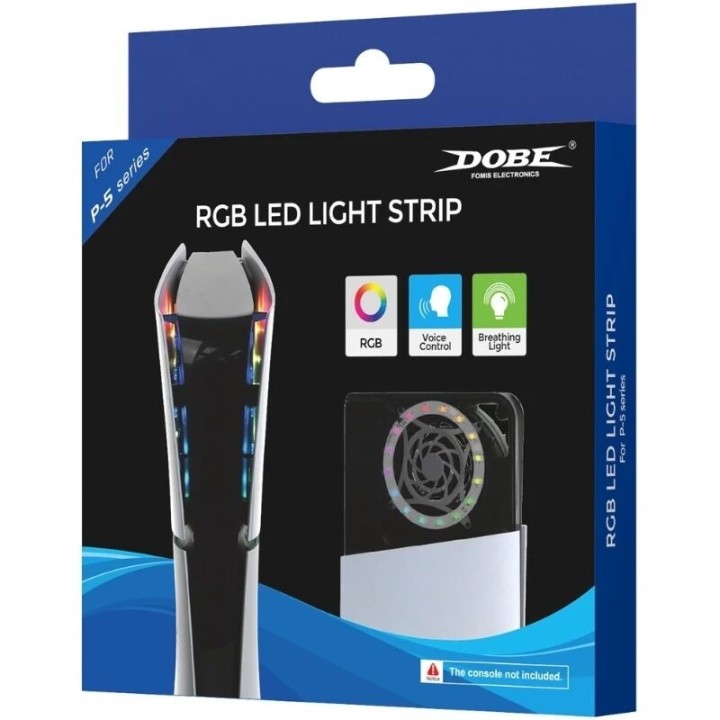 Bande lumineuse pour PlayStation 5 PS5 / PS5 Slim / PS5 Pro compatible DOBE TP5-35120
