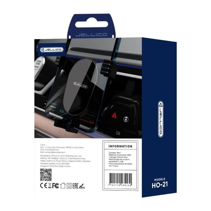 Support voiture JELLICO HO-21 noir