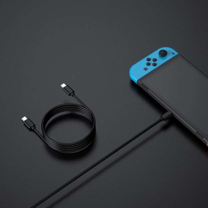 Cable de charge USB-C vers USB-C pour Nintendo Switch 2 / PlayStation 5 et autres DOBE TNS-5166 noir