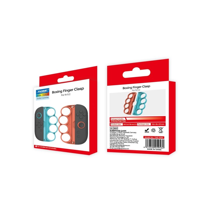Grips de boxe pour Nintendo Switch 2 DOBE TNS-5156 (lot de 2) orange/bleu