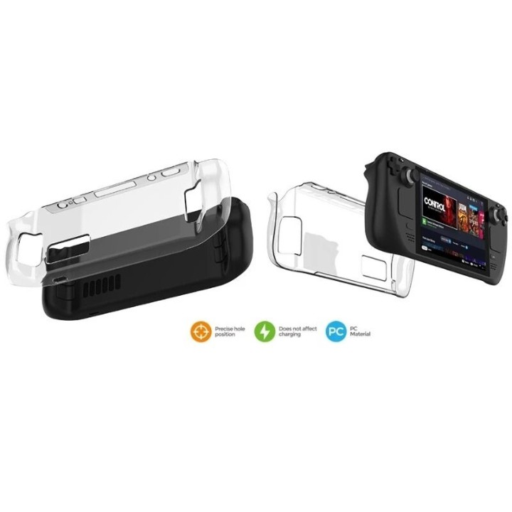 Housse-coque rigide pour Steam Deck DOBE TY-2835 transparent