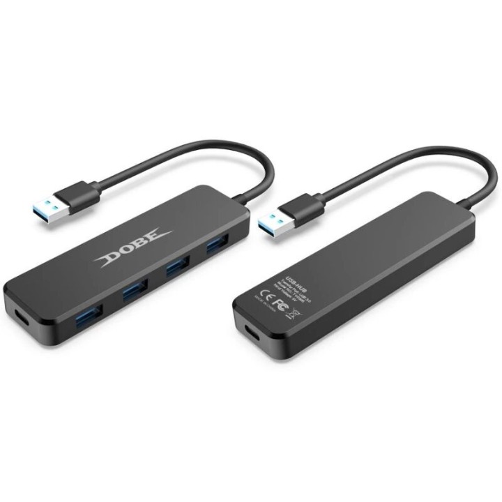 Hub USB 3.0 haute vitesse 4 ports pour Xbox Series X / PlayStation 5 / PS5 et autres DOBE TY-0805 noir