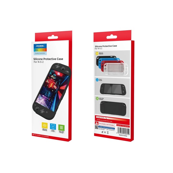 Housse-coque silicone pour Nintendo Switch 2 DOBE TNS-3158 noir