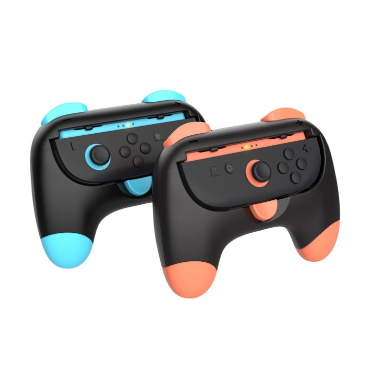 Grip Manette pour Nintendo Switch 2 gauche/droite (lot de 2) DOBE TNS-3163 bleu/orange
