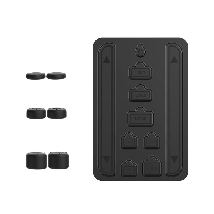 Kit de bouchons anti-poussière pour Nintendo Switch 2 DOBE TNS-5165 noir