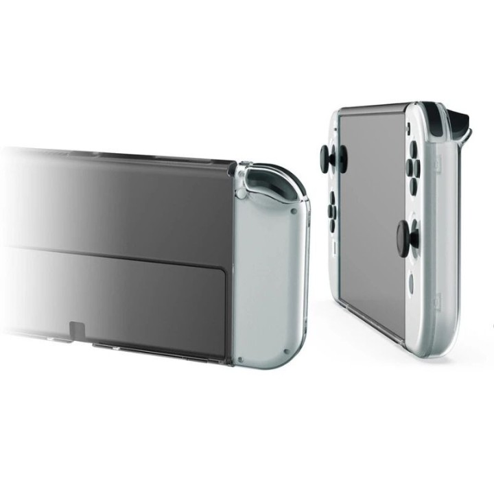 Kit de protection antichocs & anti-rayures pour Nintendo Switch OLED DOBE TNS-1133B transparent