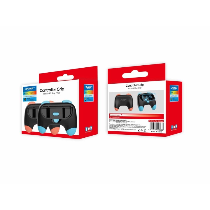 Grip Manette pour Nintendo Switch 2 gauche/droite (lot de 2) DOBE TNS-3163 bleu/orange