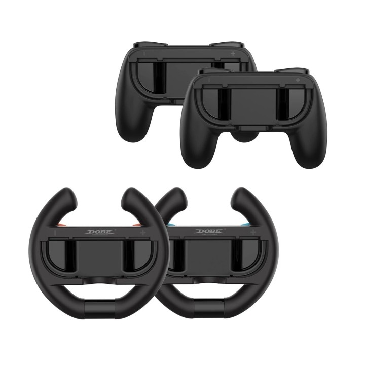 Kit Grip 4 pcs vanettes et volants pour Nintendo Switch 2 DOBE TNS-5109 noir