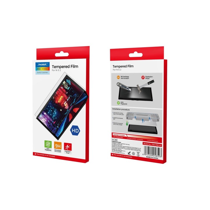 Films de protection verre trempé pour Nintendo Switch 2 DOBE TNS-3166 (lot de 2)