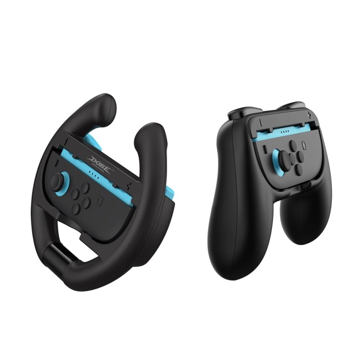 Kit Grip 4 pcs vanettes et volants pour Nintendo Switch 2 DOBE TNS-5109 noir