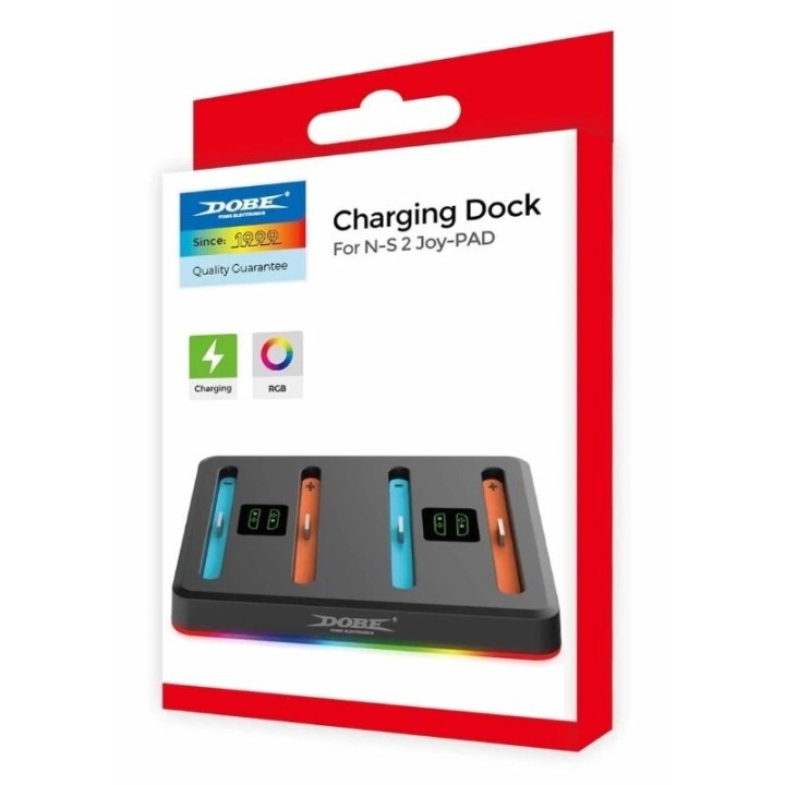 Station de charge pour 4 manettes Joy-Con Nintendo Switch 2 DOBE TNS-3160 noir