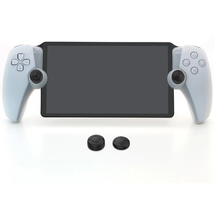 Kit de rangement, sac de rangement, housse silicone, film et capuchons pour PlayStation 5 / PS5 DOBE TP5-3587 gris