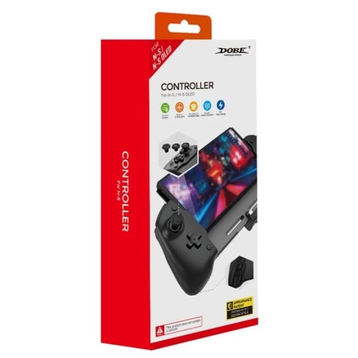 Manette de contrôle écran pour Nintendo Switch / Nintendo Switch OLED DOBE TNS-1125 noir